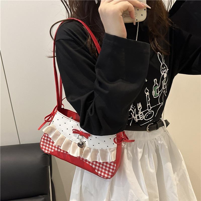 Fashion Versatile Sweet Bow Armpit Bag Women's Summer Simple Niche High-end Single Shoulder Handbag