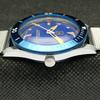 SWISS REFURBISHED 40MM TITUS MOVABLE BEZEL MENS BLUE DIAL WRIST WATCH A425323-2 RL-a425323