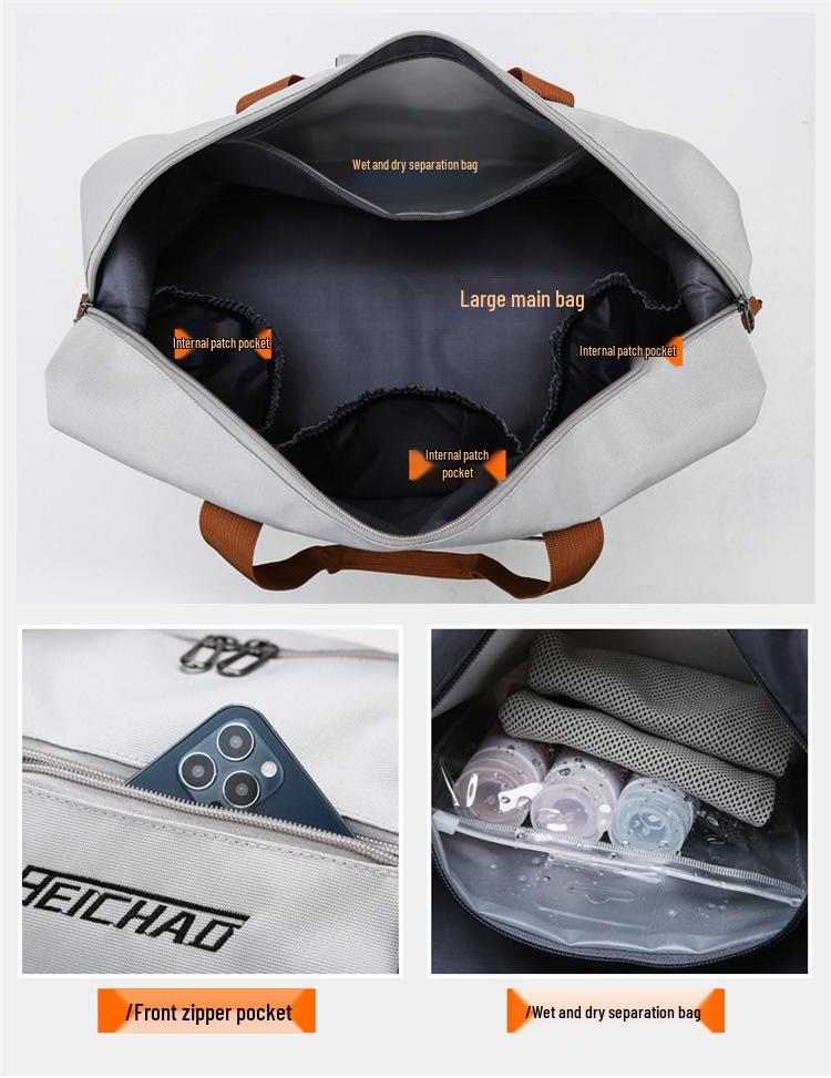 Large Capacity Canvas Travel Bag for Men and Women - Durable, Lightweight Luggage for Short Trips and Sports