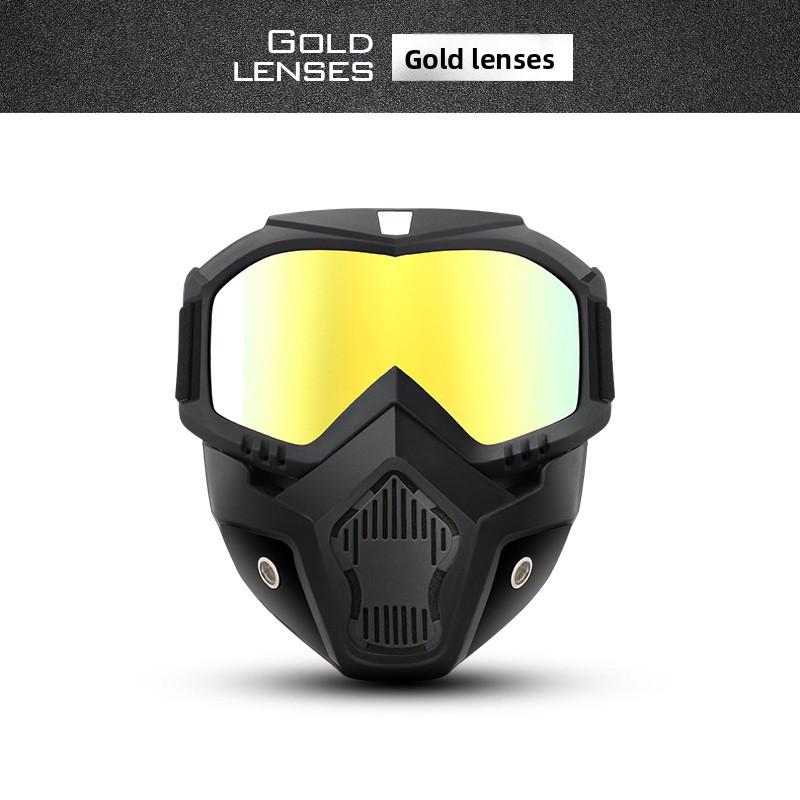 One-piece Harley Goggles Mask Motorcycle Splash-proof Windproof Mask Outdoor Off-road Tactical Eye Protection Glasses Mask