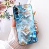 For Infinix Hot 12 Play 12i Cute Flower Butterfly Cat Painted Case For Infinix Hot12i 12Play Black Silicone Soft Phone Cases