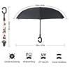 Inverted Umbrella with Floral Nordic Reverse Long Strong Wind UV Water Suitable for Rain or Car Business Light Heat Character Design Pattern, Design,