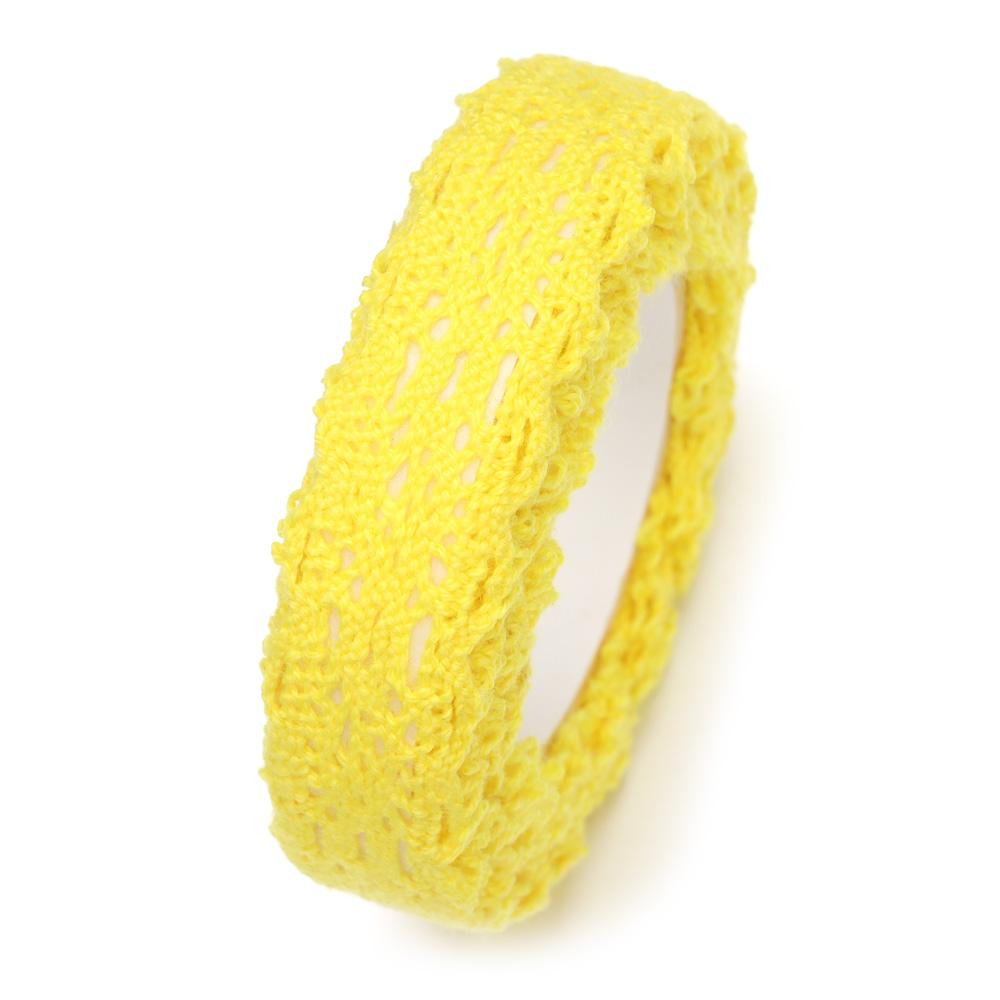 2Yards/pc Scrapbooking DIY Craft Self-adhesive Lace Tapes Sticker Cloth Tape Trimming Ribbon Lace Fabric Trim