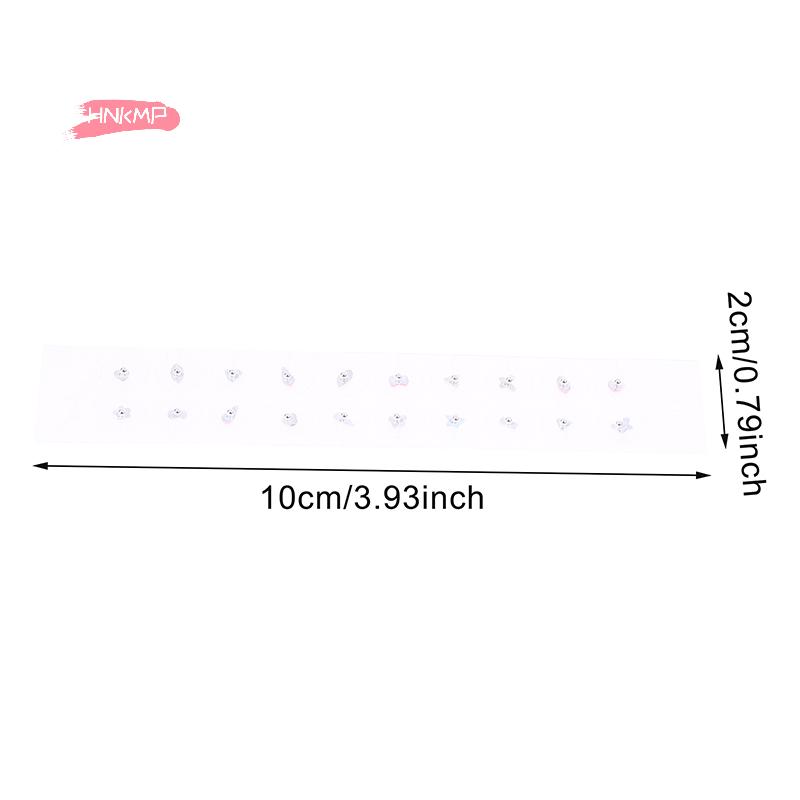 20 Pièces Graines d'Oreille Acupuncture Auriculaire Diamants Colorés Autocollants d'Oreille Jetables Patch d'Aiguille de Thérapie par Massage pour Massage d'Oreille