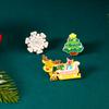Fashion Christmas Brooch Pin For Women Men Santa Claus Snowflake Christmas Tree Bell Enamel Brooch New Year Xmas Decoration Gift