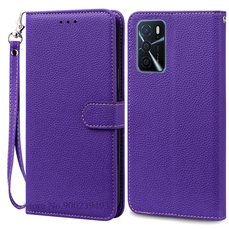 Pour OPPO A16 Étui Portefeuille à Rabat en Cuir Pour Oppo A16s Étui OppoA16 s CPH2269 CPH2271 Étui en Silicone Pour Oppo A16 A16s Housse