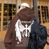 Bluza Cross Wings Chłopięca Jesień i Zima Nowa Para Duży Rozmiar Casualowa Kurtka z Kapturem