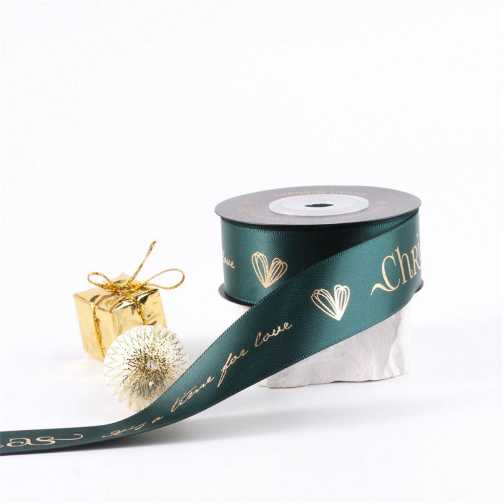 10 Yards/Roll Christmas Series Ribbon Christmas Printed Fabric Craft Ribbon  For Gift Wrapping