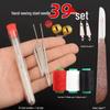 34-Piece Hand Sewing Needle Set: Mattress, Shoe, Quilt, Extra Long, Large Eye, Curtain, and Thick Needles