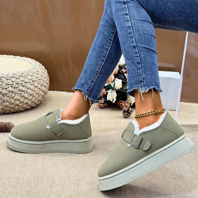 

Женские зимние ботинки Burken на толстой подошве, новый стиль, утолщенный бархат, на одну ногу, обувь для хлеба, северо-восточная хлопковая обувь 42