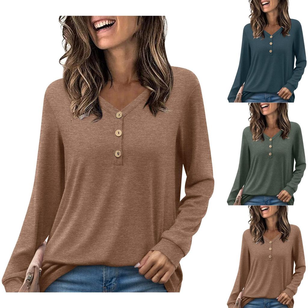 Dámské ležérní volné košile Módní topy Trička Tričko