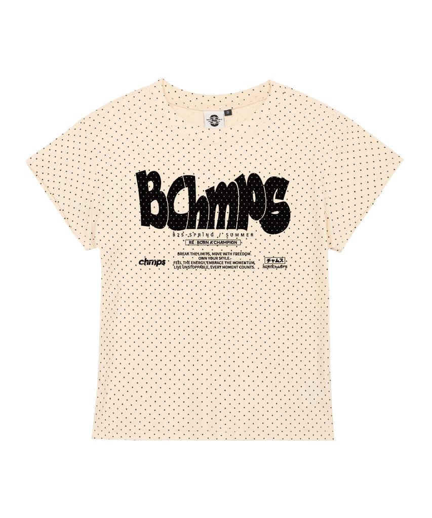 BORN CHAMPS [3 Colors] Bold Motion Women'S Polka Dot Short Sleeve T-Shirt B25St90
