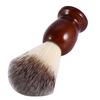 Quick-drying Nylon Hair Wooden Handle Shaving Brush, Rich Lather Barber Salon Tool For Professional Facial Cleaning