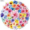 10 30 50pcs Colorful Flowers Stickers Cartoon For DIY Phone Laptop Guitar Travel Luggage Skateboard Kids Toys Graffiti Sticker