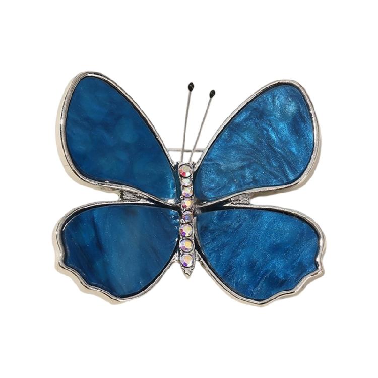 

Dazzling Metallic Butterfly Accessory Multi Layer Wing Design Scratch Resistant Finish Suitable For Diverse Outfit Pairing синій