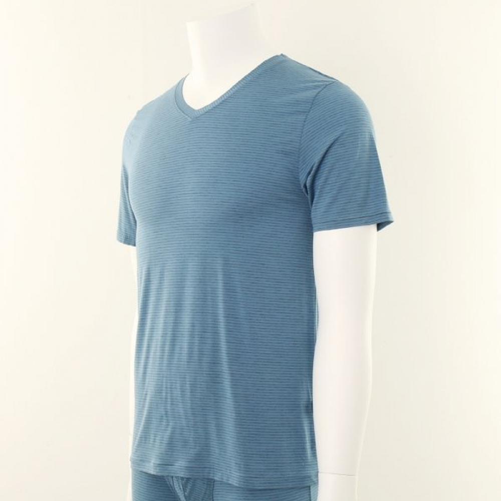 Wacoal Imported Micro Modal Stripe Men S Short Sleeve Wmv2370a