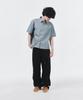 SIGNATURE Summer Oxford Crop Half Shirt [Blue]