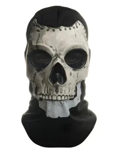 Cosplay Unisex Halloween Horror Ghost Skull Mask MW2 Latex Headgear Helmet Perform Party Masquerade Prop