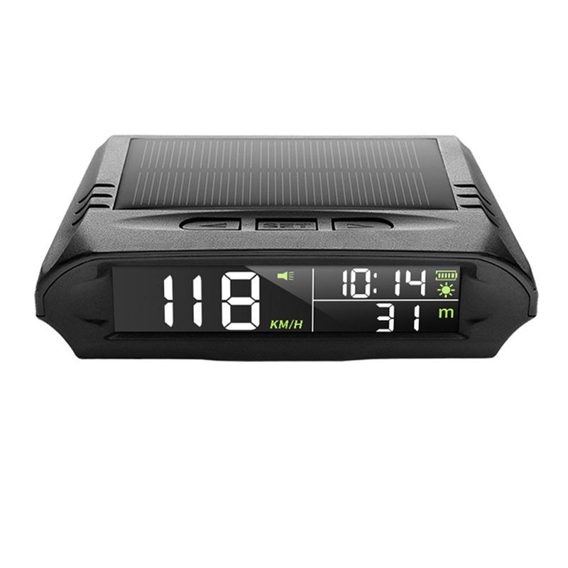 

Автоматический GPS-спидометр с солнечной зарядкой, проекционный дисплей, автомобильный смарт-цифровой будильник, напоминание, измеритель, электронные аксессуары