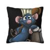 Custom Remy Ratatouille Cushion Cover 40x40cm Cartoon Velvet Modern Pillow Case Home Decoration