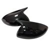 For Dacia Sandero -2024 Car Sticker Rearview Side Mirror Cover Wing Cap Exterior Door Rear View Case Trim Carbon Fiber Look