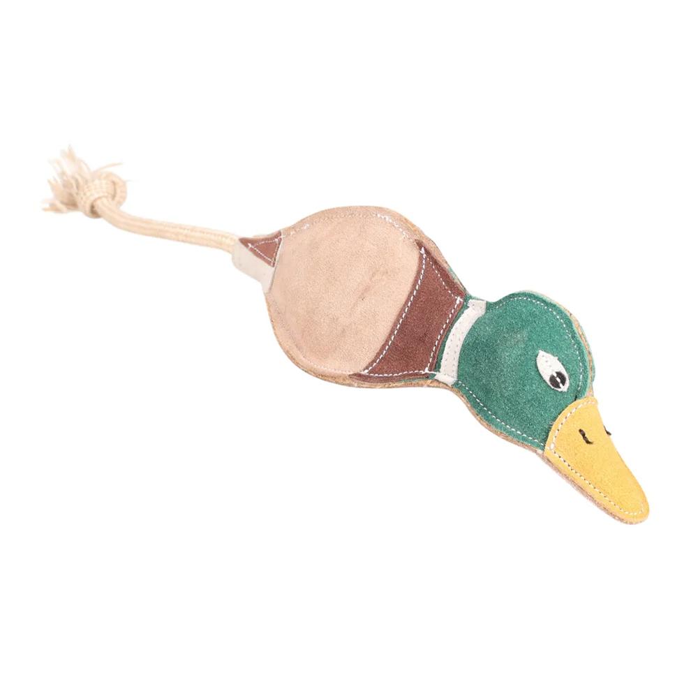 Benji & Flo Country Drake The Duck Suede Rope Dog Toy