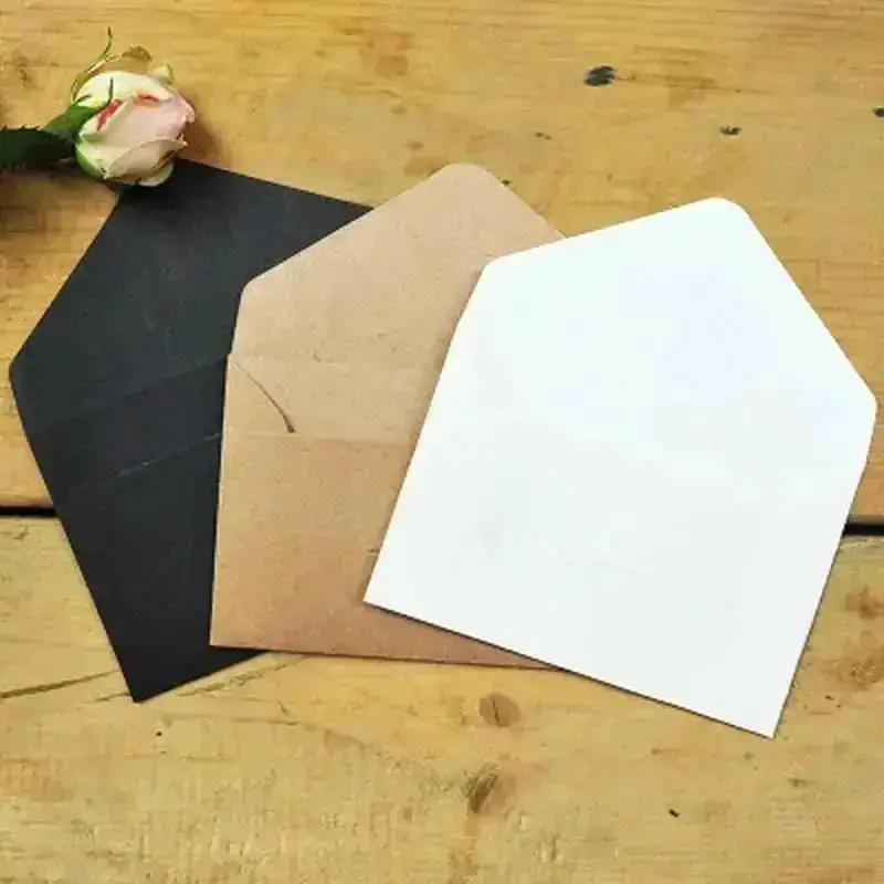 20PCS Classical Blank Mini Kraft Paper Envelopes Wedding Invitation Gift Thank You Card Postcards Bolsas Para Empacar Productos