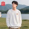 MINISO Men's Loose Fit Pure Cotton Long Sleeve T-Shirt
