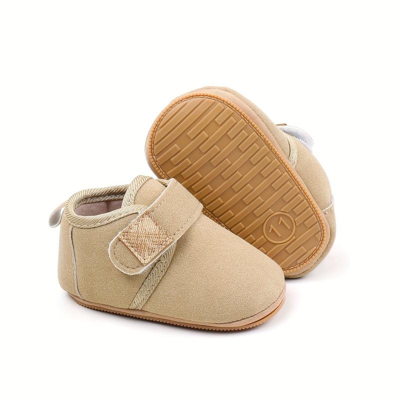 Youngsters Boys Girls Crib Shoes Cute Faux-suede Faux Faux-leather Youngsters First Walking Shoes Non-Skid Sneakers