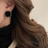 Square Stud Earrings with Irregular Edges Metal Frame Lightweight Comfortable for Daily Wear and Special Occasions