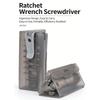 Professional Ratchet Wrench Kit Including 18Bits 1Handle for Automotive Repair Furniture Assembly Mechanical Maintenance