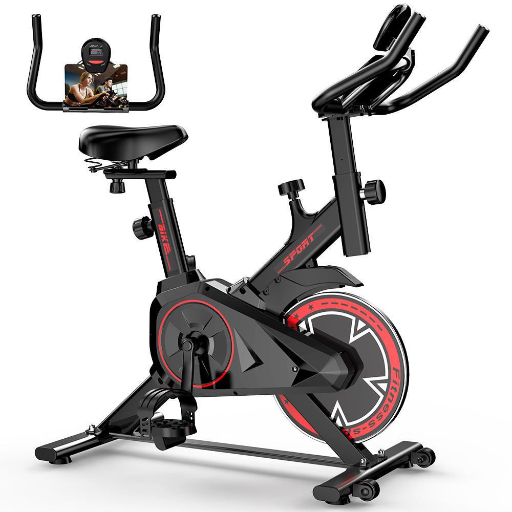 iSCOOTER QK101 Home Fitness Bike For Unisex With Transmission System LCD Display And 5-Level Adjustable Indoor Bicycle