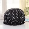 Useful Shower Hat Reusable Waterproof Double Layer Easy To Clean Quick Drying Bath Hat Household Supplies