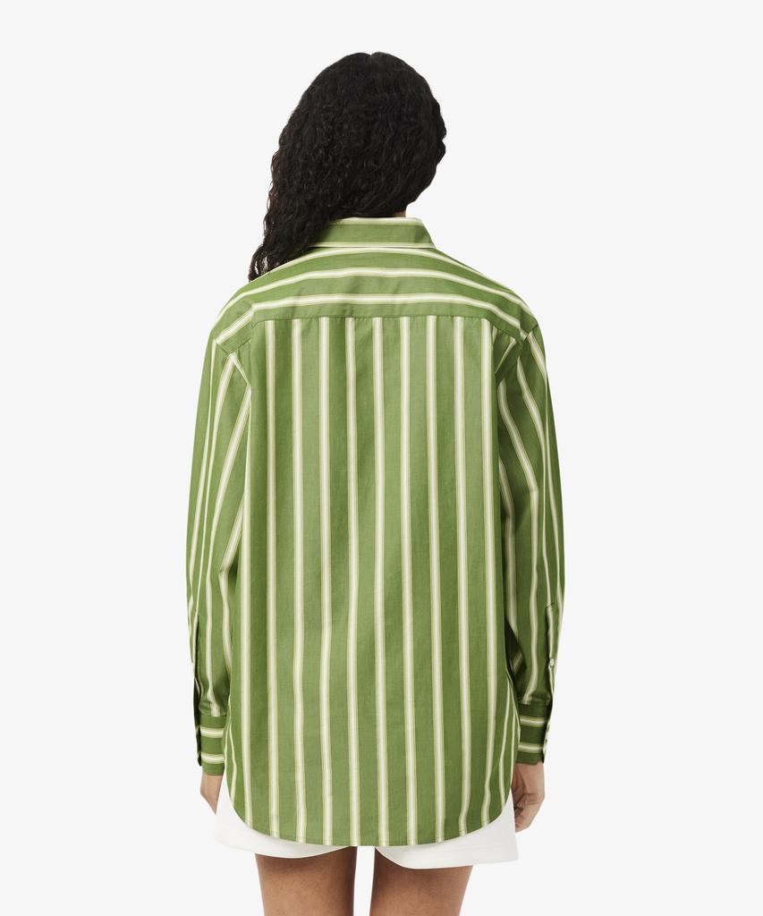 LACOSTE Women'S Oversized Classic Poplin Shirt Cf1054-56G 3Wi