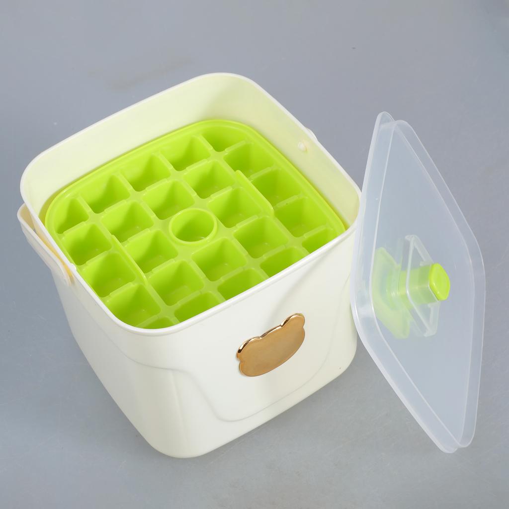 Transparent Lid Ice Cubes Tray for Drink Whiskeys Beer Portable Ice Mold With Storage Drawer For Home And Office Use