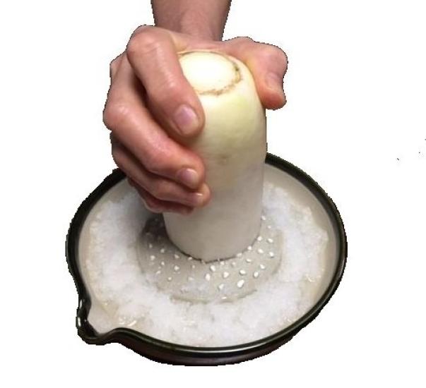 Motoshige Iwami Rädisrivare Silikonbas för att Förhindra Bordsskrapmärken 18cm Oribe Tillverkad i Japan Keramik, Kärl, Tallrik, (Ungefär. Diameter, Halkfri),