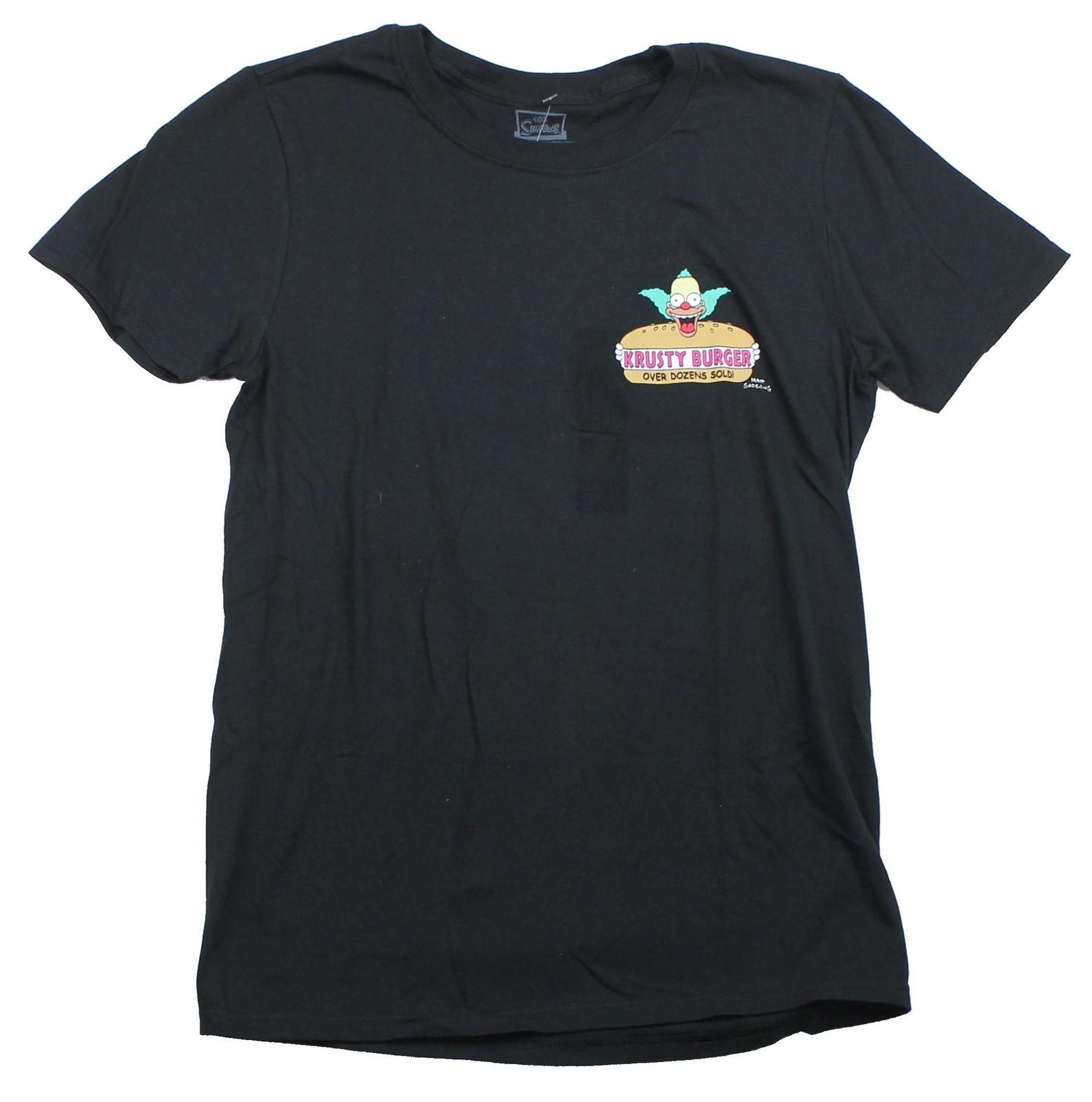 The Simpsons Mens T-Shirt - Kruty Burger Uniform Style Tee XXL