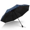 MAYDU Heart Pattern Three-Fold UV Umbrella