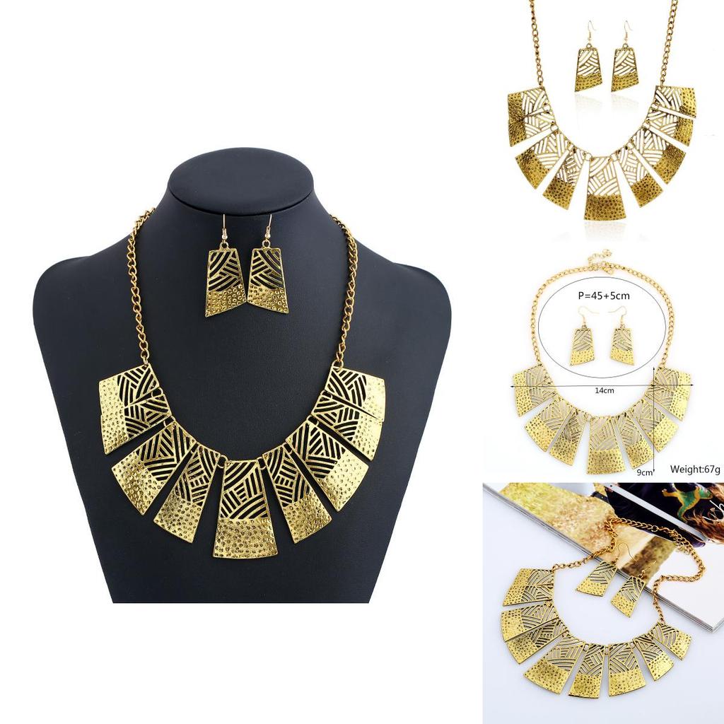 Alloy Vintage Unisex Necklace With Openwork Design Chain For Special Occasions