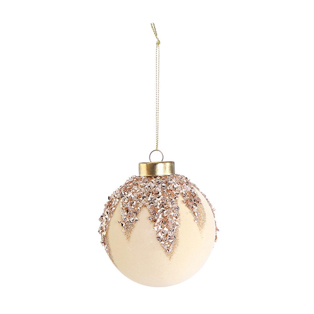 12 Pack 3.15 Inch Velvet Christmas Tree Ornaments, Flocked Bauble Balls With Hanging Ropes For Holiday Decor, Red Green Brown