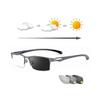 (2,50 Stärke) Fotochemische Graphitfarbene Progressive Multifokale Lesebrille Blaulichtfilternde Lupe