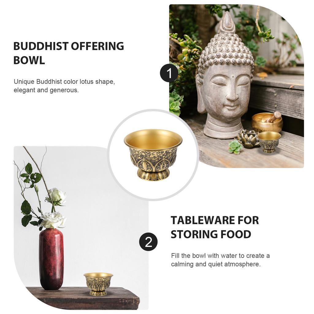 Holy Water Bowl Temple Water Cup Water Offering Cup Buddhist Bowl Sacrificing Accessory