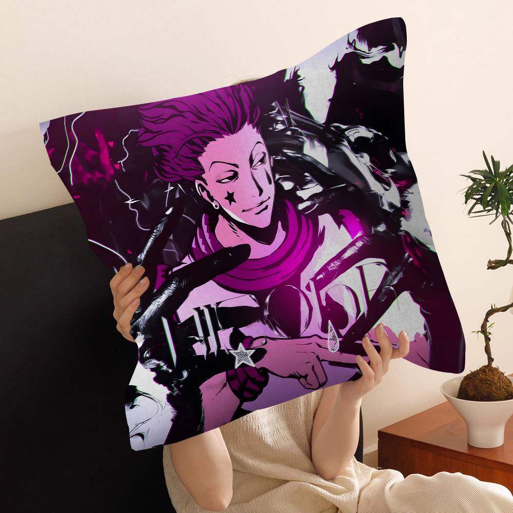 Anime Hisoka Hunter X Hunters Maple Design Cushion Cover Happy Autumn Harvest Decor Holiday Decorati Pillow Cover