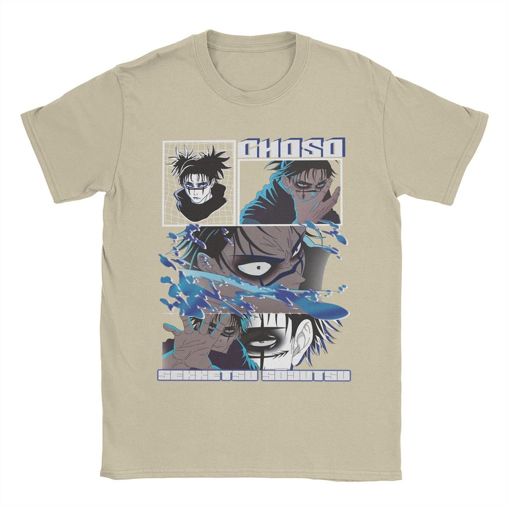 Choso JJK Anime Férfi Póló Újdonság 100% Pamut Pólók O Nyakú Rövid Ujjú Pólók Ajándék Ötlet Ruházat