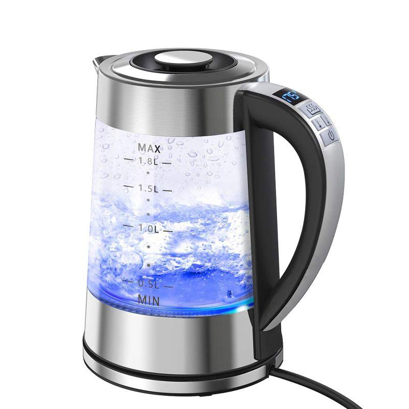 

Электрический чайник Smang с интеллектуальным контролем температуры, стеклянный, для дома, многофункциональный, с термоподдержанием, интегрированный, для кипячения чая, модулятор молока 1.8L glass Water Kettle (without strainer)