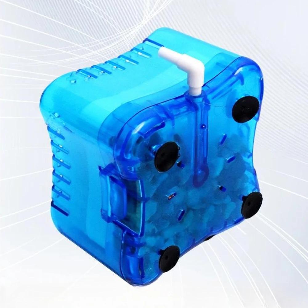 Fish Tank Air Stone Oxygen Pump 2-in-1 Aquarium Filter Aerator Mini Pneumatic Filter Water Cleaning Aquarium Accessories