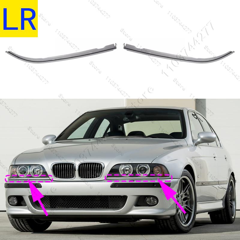 Für 1996-2003 Fahrgestell E39 BMW 525i 528i 530i 540i 540iP M5 Scheinwerfer untere Zierleiste 5113809 5113810