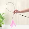 Detachable Feathers Wand 80CM Kitten Toys With Super Suction Cup Cat Teasing Wand  Cat Accesorios