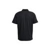 Under Armour Solid Color Casual Short Sleeve Polo Men Tops Black 1377294-001