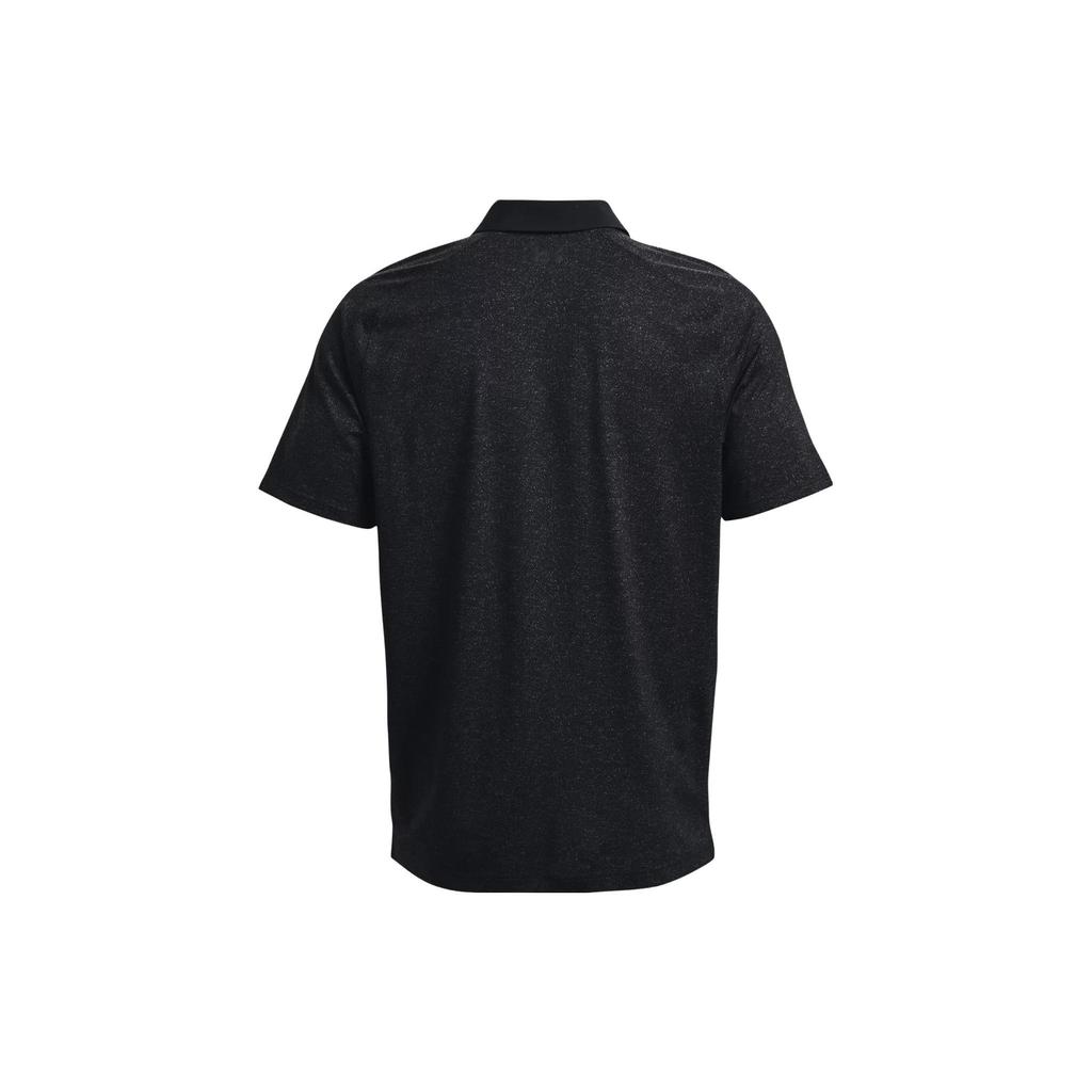 Under Armour Solid Color Casual Short Sleeve Polo Men Tops Black 1377294-001